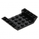 LEGO tetőelem fordított 45°-os 6×4 lyukakkal, fekete (60219)